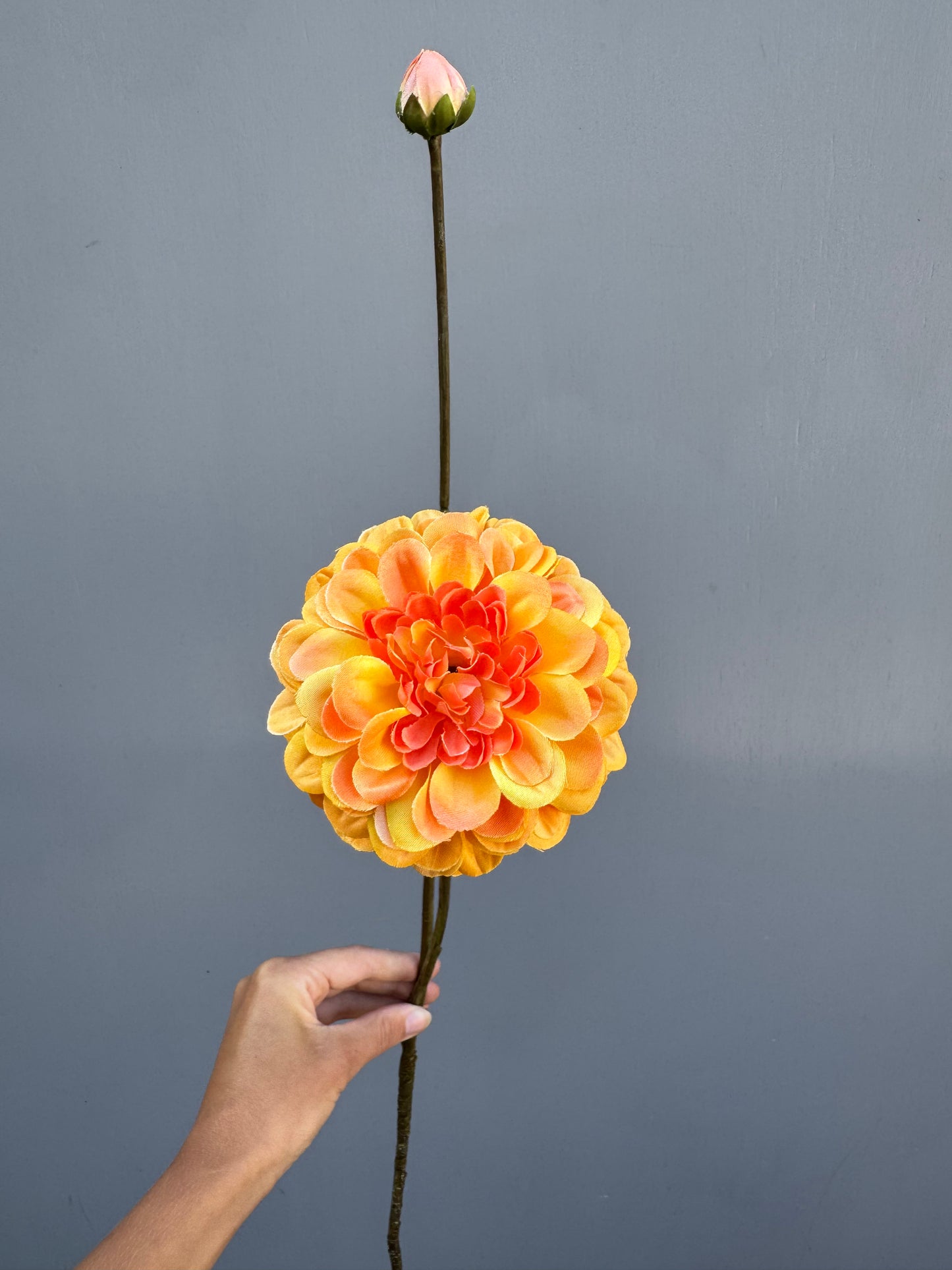 Dahlia oranje (Silk-ka)