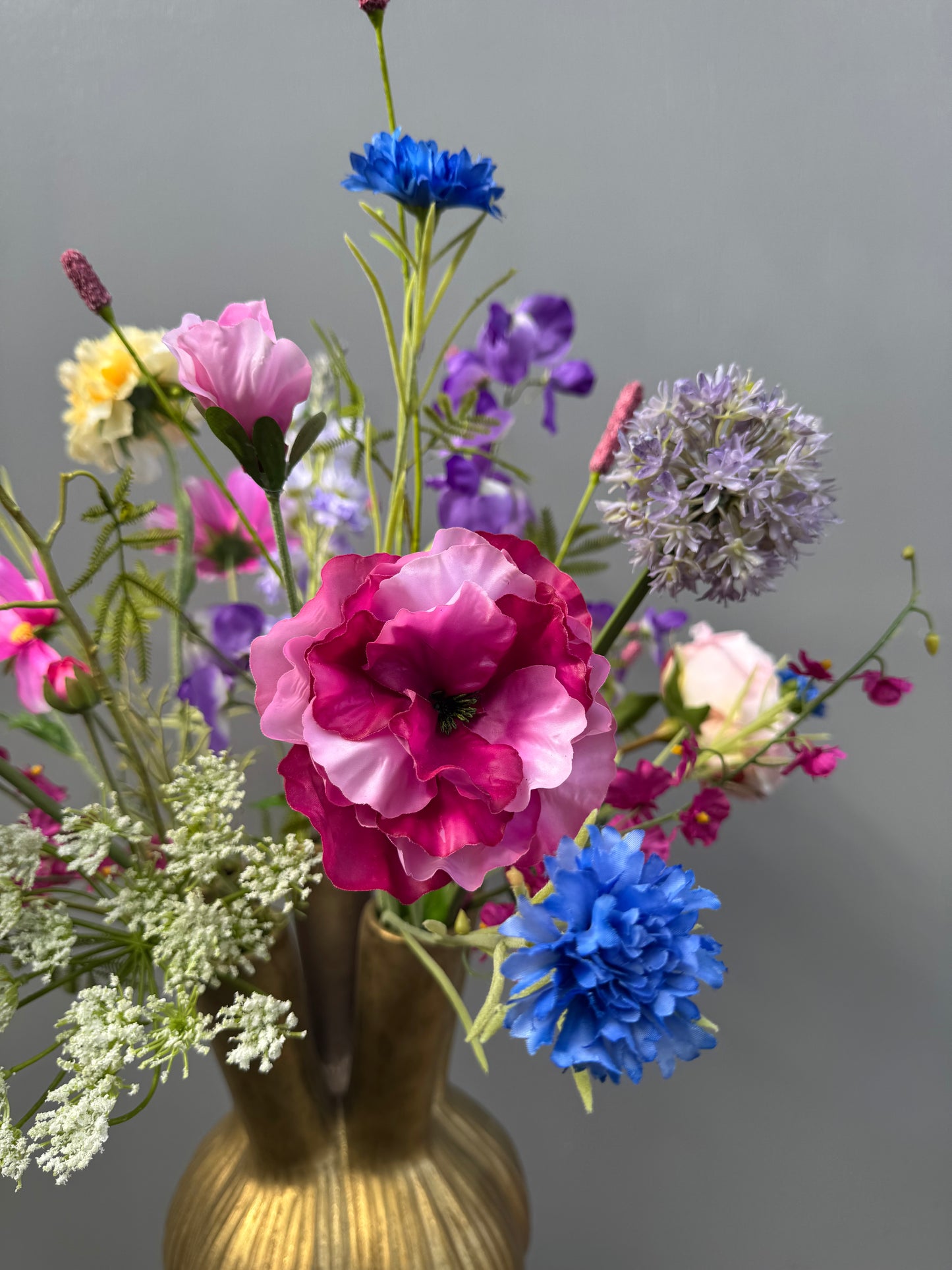 Bloemstuk Amethistspreeuw (incl. vaas)