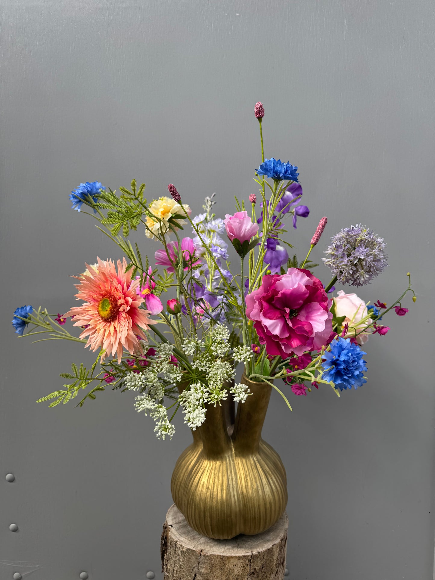 Bloemstuk Amethistspreeuw (incl. vaas)