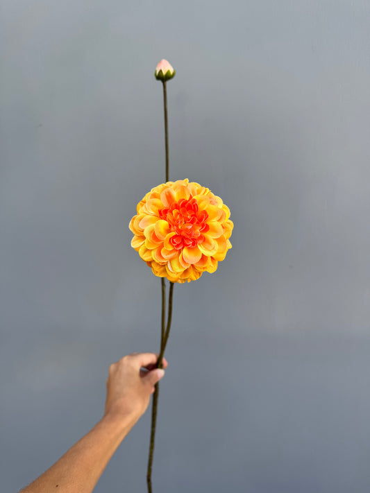 Dahlia oranje (Silk-ka)