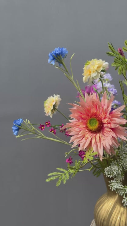 Bloemstuk Amethistspreeuw (incl. vaas)